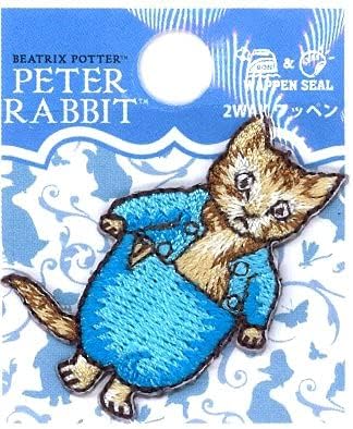 Amazon キャラクター 刺しゅう ワッペン ピーターラビット こねこ の トム メーカー表記ミニ 大きさ 約4 2 5ｃｍ １枚入り キャラクターワッペン アップリケ アイロン 刺繍 かわいい おしゃれ マーク キッズ こども 男の子 女の子 入園 入学