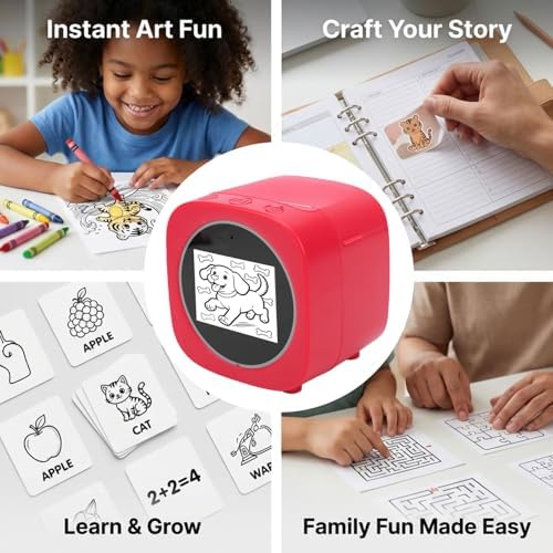 Voice Sticker Printer with 2.4 Inch Screen, Security Filter — 사진 4