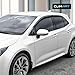 CLIM ART Incredibly Durable Rain Guards Compatible with Toyota Corolla 2020-2026 Hatchback, Original Tape-on Window Deflectors, Vent Deflector,Window Visors, Car Accessories,4pcs. - 420212