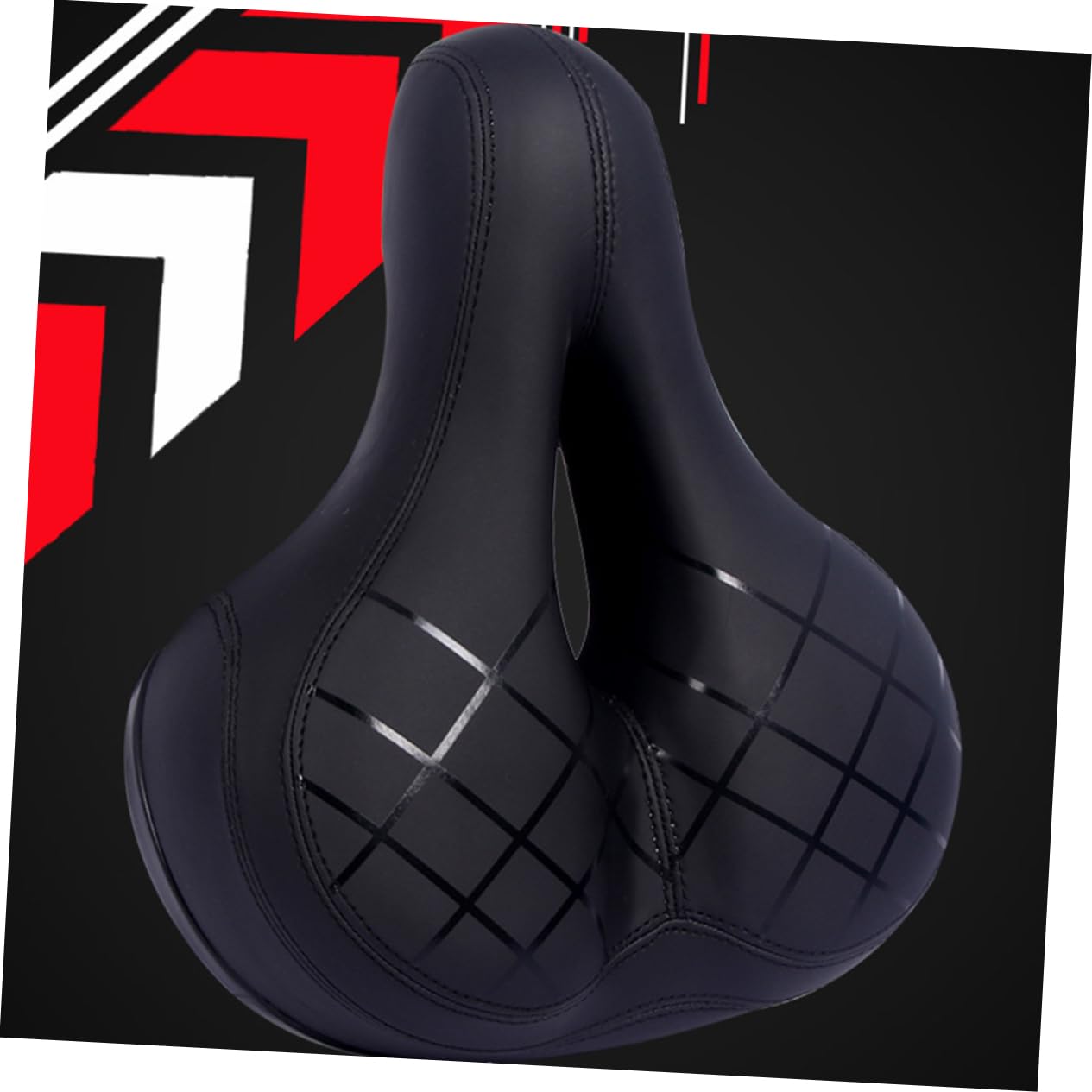 ifundom Sillín de Bicicleta Hueco PU Negro para Bicicleta y Racing Bike
