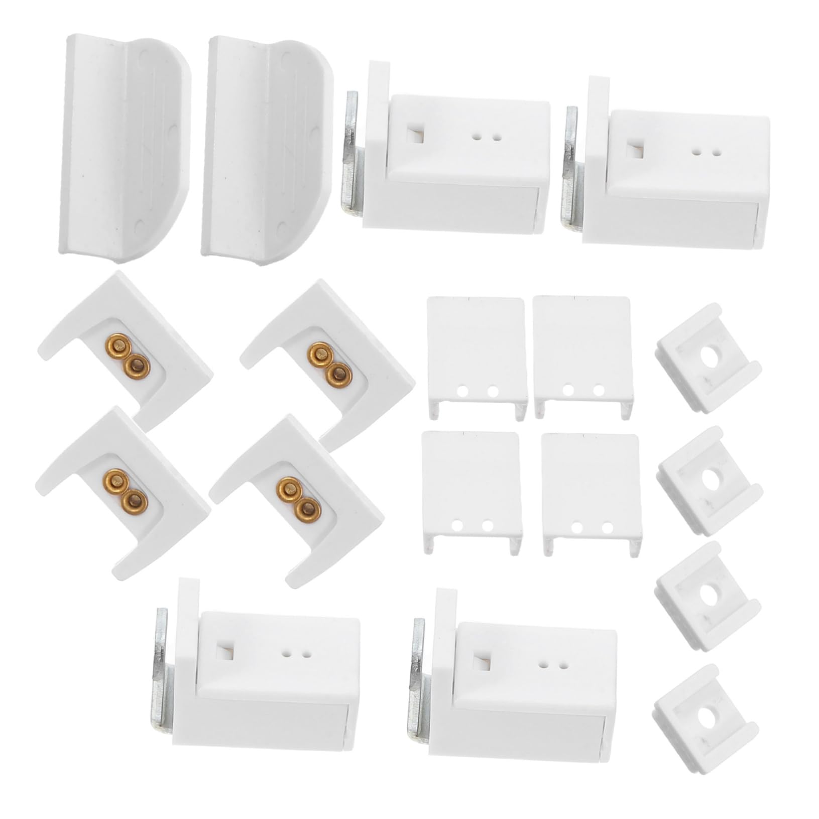 18pcs Vertical Blind Brackets Replacement Kit Easy Install Window Curtain Accessories for Pleated Blinds High Compatibility Clips for Indoor Use Modern Design