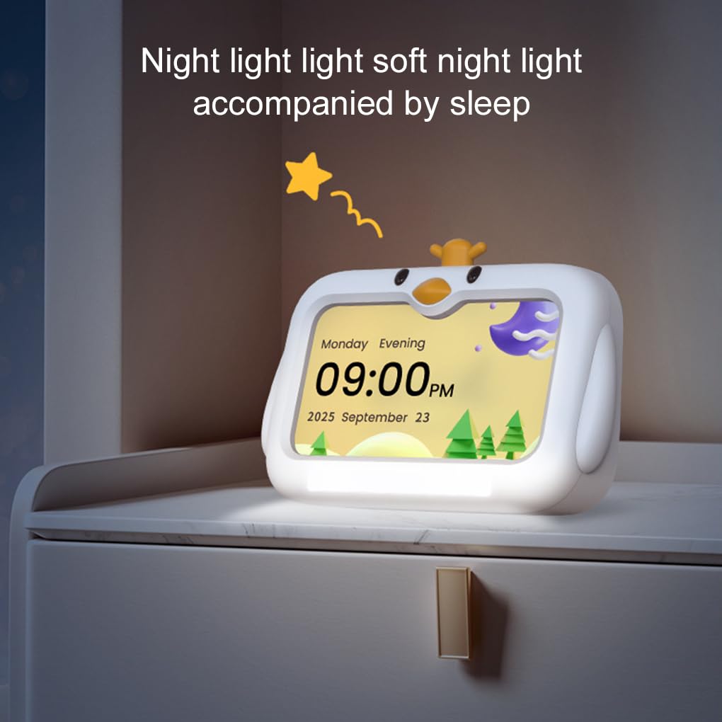 Reloj Despertador con luz Que Cambia de Tres Colores Fácil de Leer
