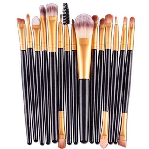 Toamen 15 PC / Cepillo Del Labio De La Ceja De La Ceja De La Sombra De Ojos De Los Sistemas Herramienta Para Cepillos De Maquillaje (E)