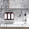 Plastic Soap Dispenser,Wall Mount Shower Pump,No-Drill Wall Mounted Shower Soap Dispenser,Shampoo and Conditioner Dispenser Modern Refillable Shampoo Pump Bottles for Shower Soap