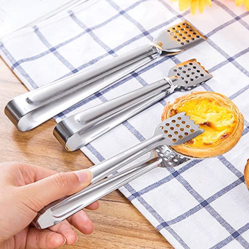 Grillzange aus Edelstahl, Anti-Hitze-Brotklammer, Gebäckklemme, Grillzange, Küchenutensilien, Kochen, Küchenzubehör (Size : L:4 * 24CM)