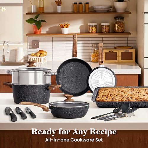 image for Kitchen Academy Kitchen Induction Cookware & Bakeware Set - 30 Piece B