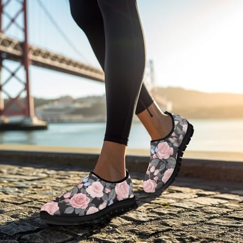 Image of Women's Loafers Slip On Slip Shoe Casual Walking Shoes Non Slip Work Shoes Mesh Athletic Sneakers