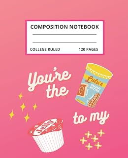 Composition Notebook: Cute and Funny Pink Peanut Butter and Jelly Composition Book with 120 College Ruled Pages 7.5x9x25