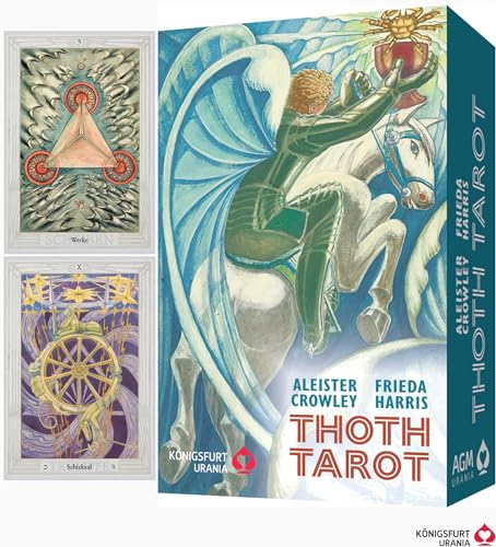 Aleister Crowley Thoth Tarot (Pocket Ausgabe, Deutsch, DE): 78 Karten mit Anleitung