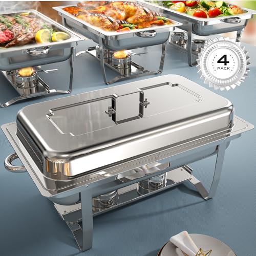 Chafing Dishes for Buffet 4 Pack