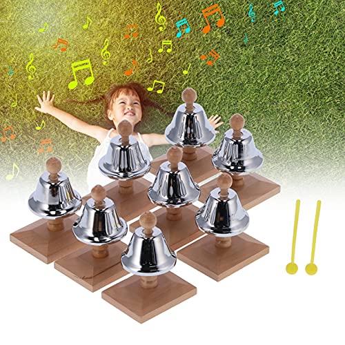 8 Stks Hand Bells Set, 8 Note Handbells Aluminium Percussie Muzikale Party Instrument voor Kinderen - Image 6