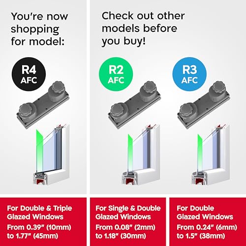 Tyroler de Glider R-4 AFC limpiacristales magnetico Doble Cristal | Se Adapta a Ventanas de Cristal Simple, Doble y Triple de 10-45 mm | Limpia Ventanas magnetico | Limpiador de Cristales magneticos - imagen 4