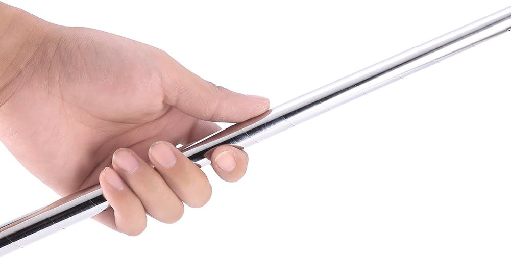Magic Steel Pocket, Appearing Cane Metal Silver Stick Staff Wa Silk to Wand et Rod Walfront Appearing Tricks Close Up - Image 4