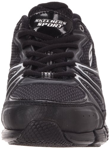 Skechers Skechers Sport Women's Stride-Next Step Sneaker,Black/Silver,6.5 M US