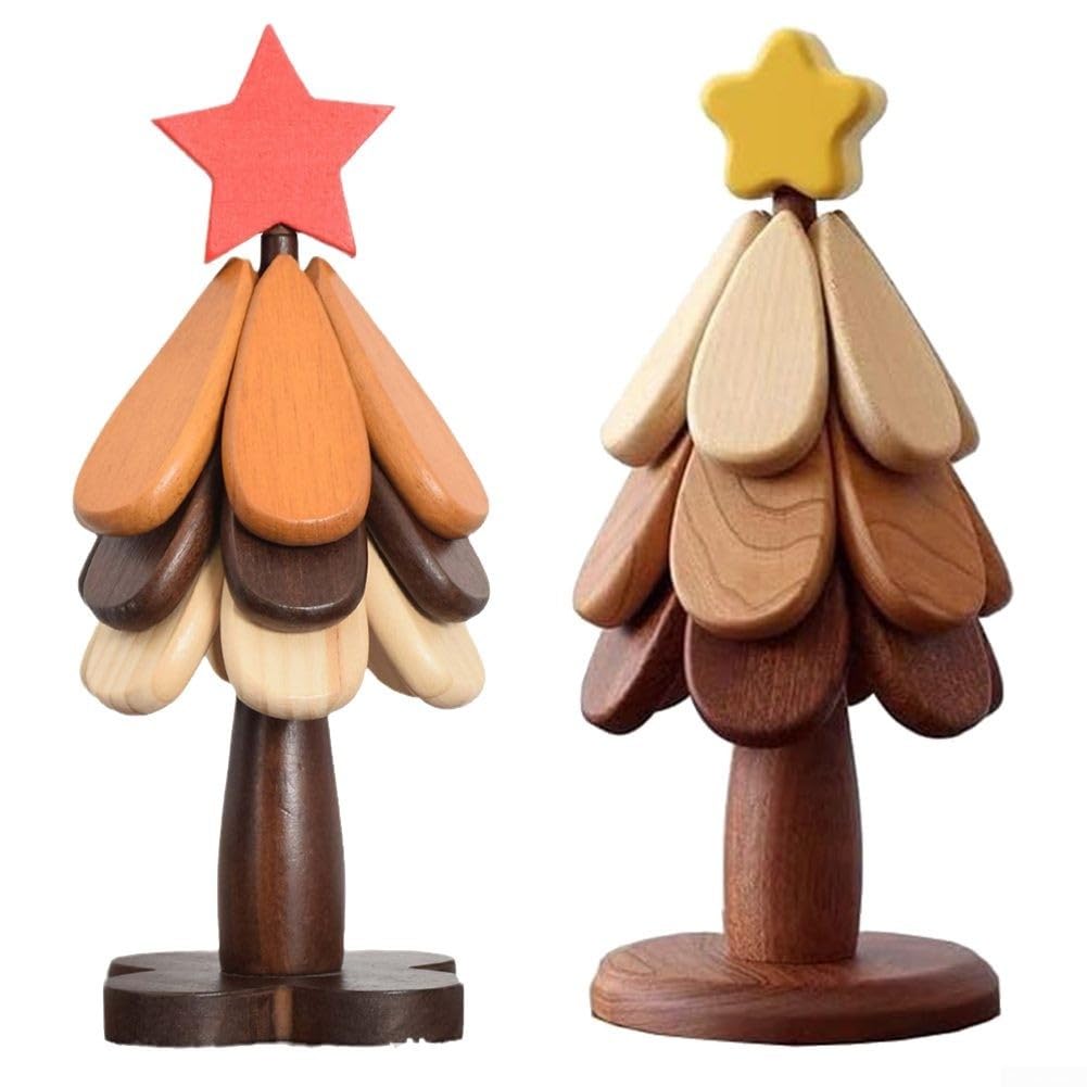 Dessous de verre en bois naturel pour plats chauds (jaune)