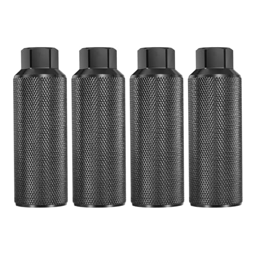 HARFINGTON 2 Pairs Bike Pegs Aluminum Alloy Rear Stunt Pegs Anti-Skid Back Seat Stands Fit 3/8