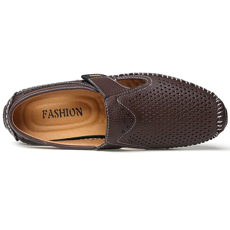 Men's Loafers Shoes Driving Loafers Breathable Solid Color Vegan Leather Anti-Slip Lightweight Slip Resistant Casual Prom Slip-on4