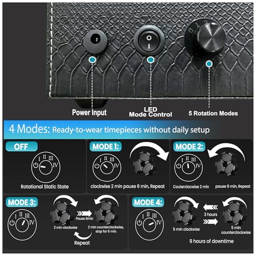 Image of Watch Winder + Watch Storage Box with Japanese Quiet Motor