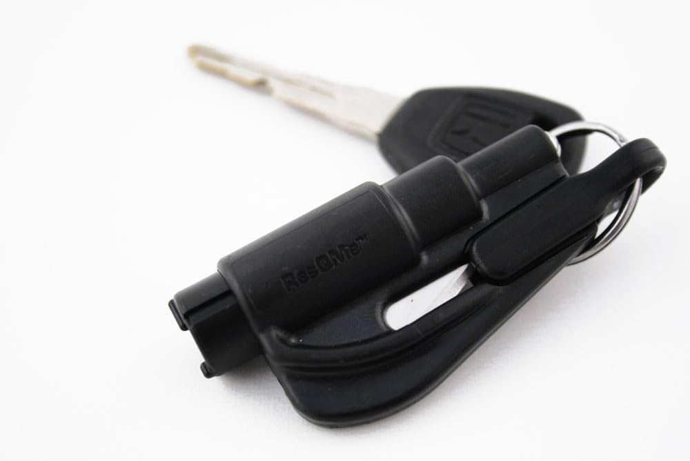 RESQME2 in 1 Keychain Rescue Tool Black