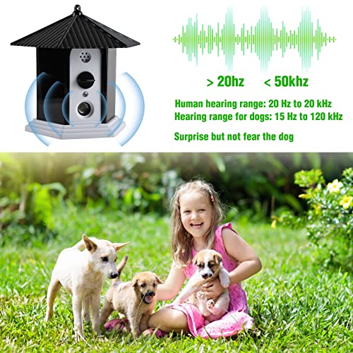 Analim Ultrasonic Dog Barking Deterrent, Anti Dog Barking Control Device Three-Frequency Outdoor Dog Training Device, Bird House Design #TOP5