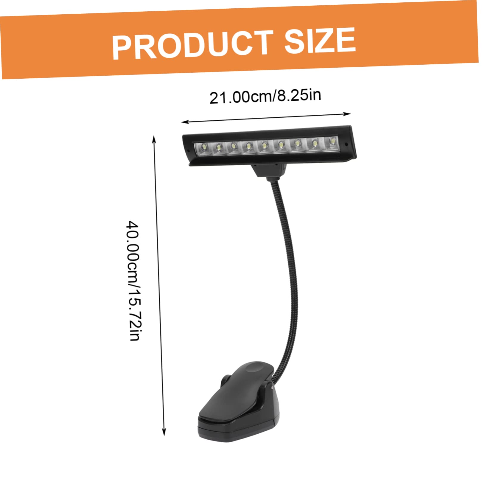 SUPVOX Led Music Score Lamp USB Rechargeable for Piano Reading and Crafting Clip Design for Convenient Use and Storage