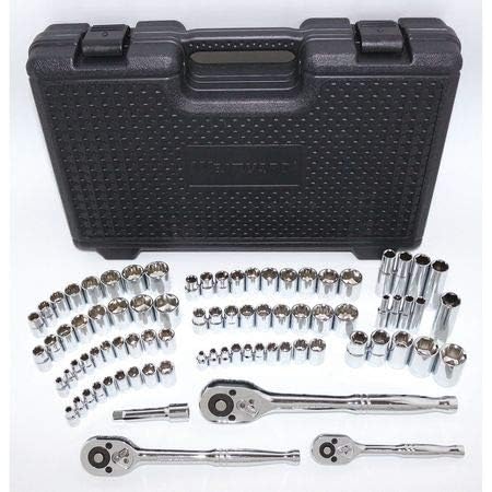 Amazon Com 1 4 3 8 1 2 Drive Socket Wrench Set Sae Metric Pcs Tools Home Improvement