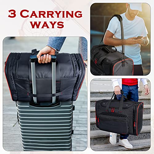 Padded Sneaker Bag, Sneaker Travel Bags With 3 Adjustable Dividers Fit 4 Pairs, Waterproof Sneaker Duffle Bags With Insulated Pocket, Sports Gym Bag For Basketball, Shoes, Cloth, Sneakerhead Gifts #TOP6