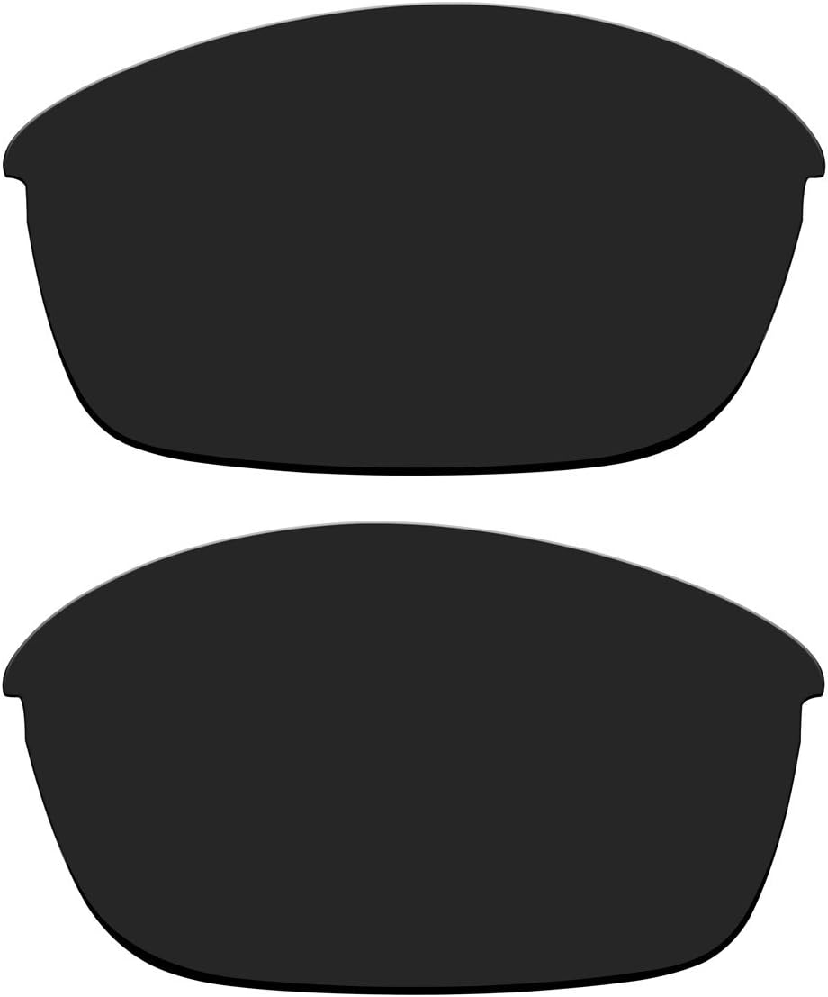 ACOMPATIBLE Replacement Black Polarized Lenses for Oakley Flak Jacket