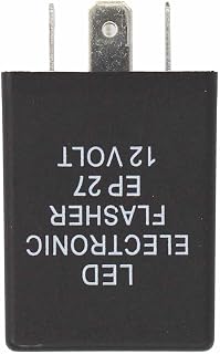 ApplianPar 5 Pin EP27 FL27 Electronic Flasher Relay for Car Vehicle LED Turn Signal Light Bulbs Hyper Blink Flash Fix 1994-2009