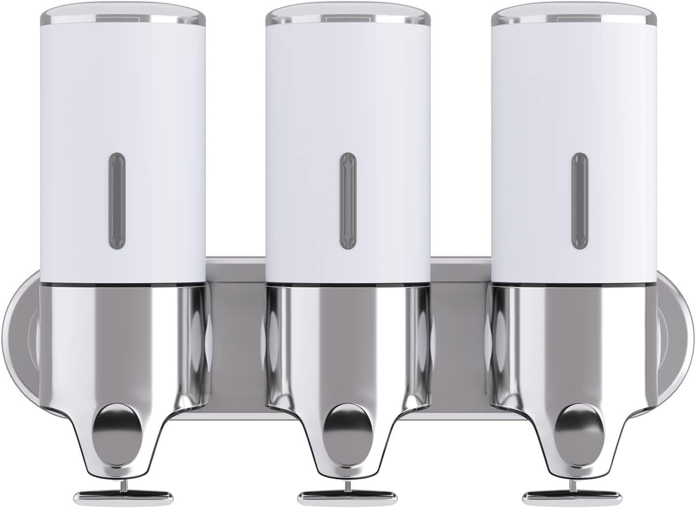 Croydex Double Soap Dispenser, Shower Dispenser Wall Mounted, Lifts Off for Easy Refill, Shower ...