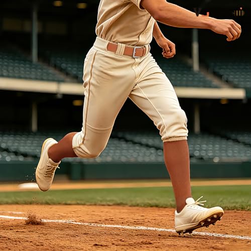 Image of VONMELLI Youth Baseball Belt and Socks Combo, Elastic Softball Belts and Socks for Boys and Adult (2 Pairs of Socks & 1 Belt)