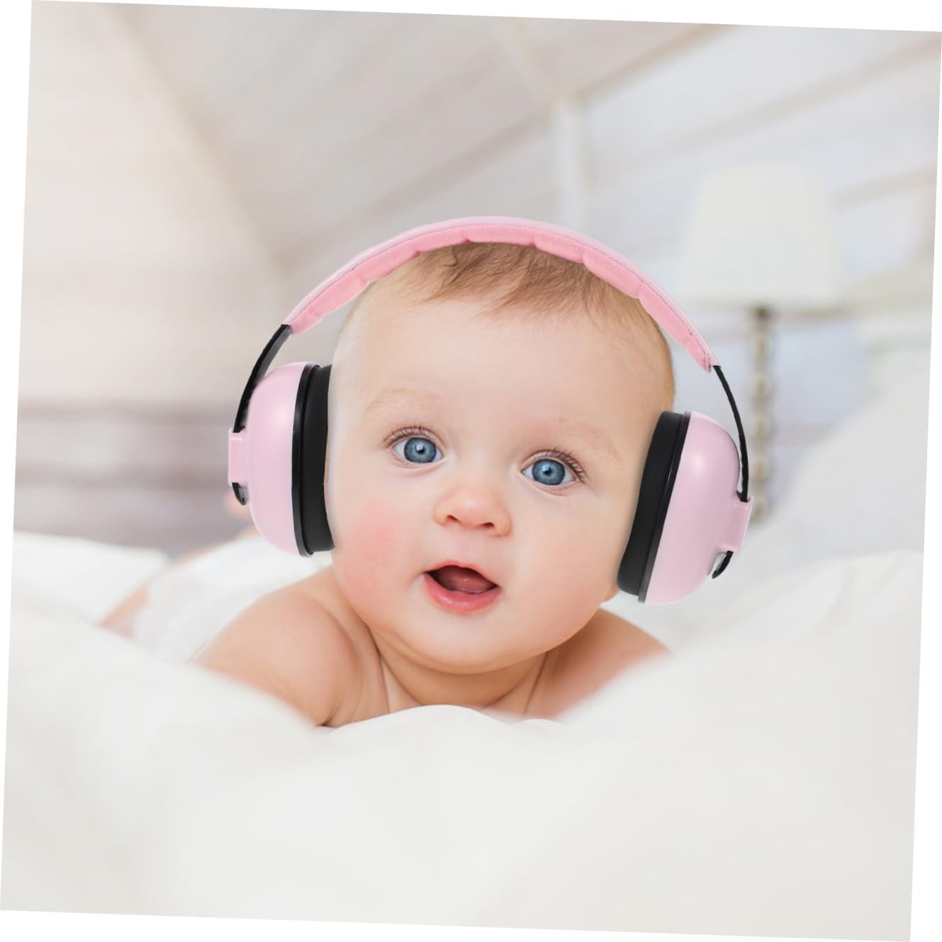 Hearing Protection Earmuffs for Infants, Noise Blocking Hearing Protector with Adjustable Headband for Sleep and Safety
