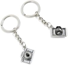 50 Pieces Keychain Keyring Door Car Key Chain Ring Tag Charms Supplies V9CW6Z Camera