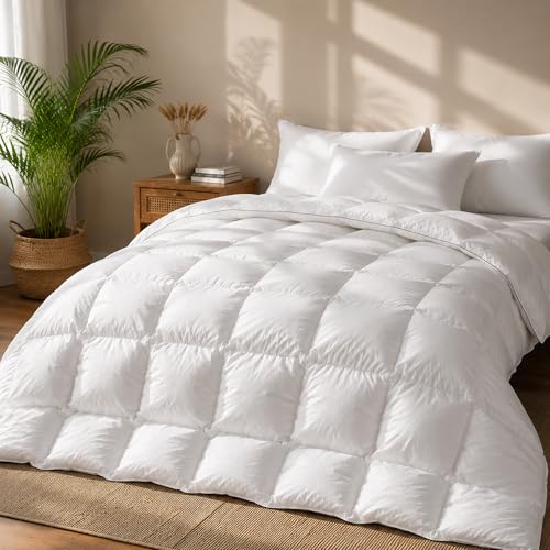 Luxury Cali King Goose Feather Down Comforter