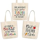 Paquete de 3 bolsas de mano con bolsillo interior, con refranes