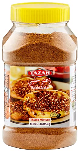 Tazah Zaatar 16Oz Syrian Zatar Spice Blend Thyme Mixture Halabi Za'atar In Jar #TOP13