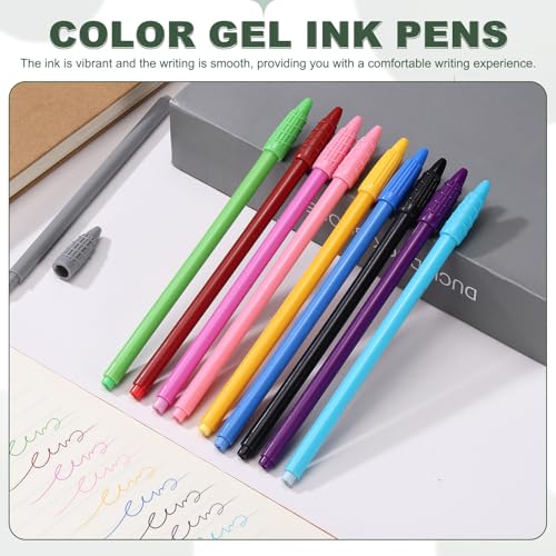PATIKIL 6 bolígrafos de gel azul 0.5 mm punta fina miniatura 4