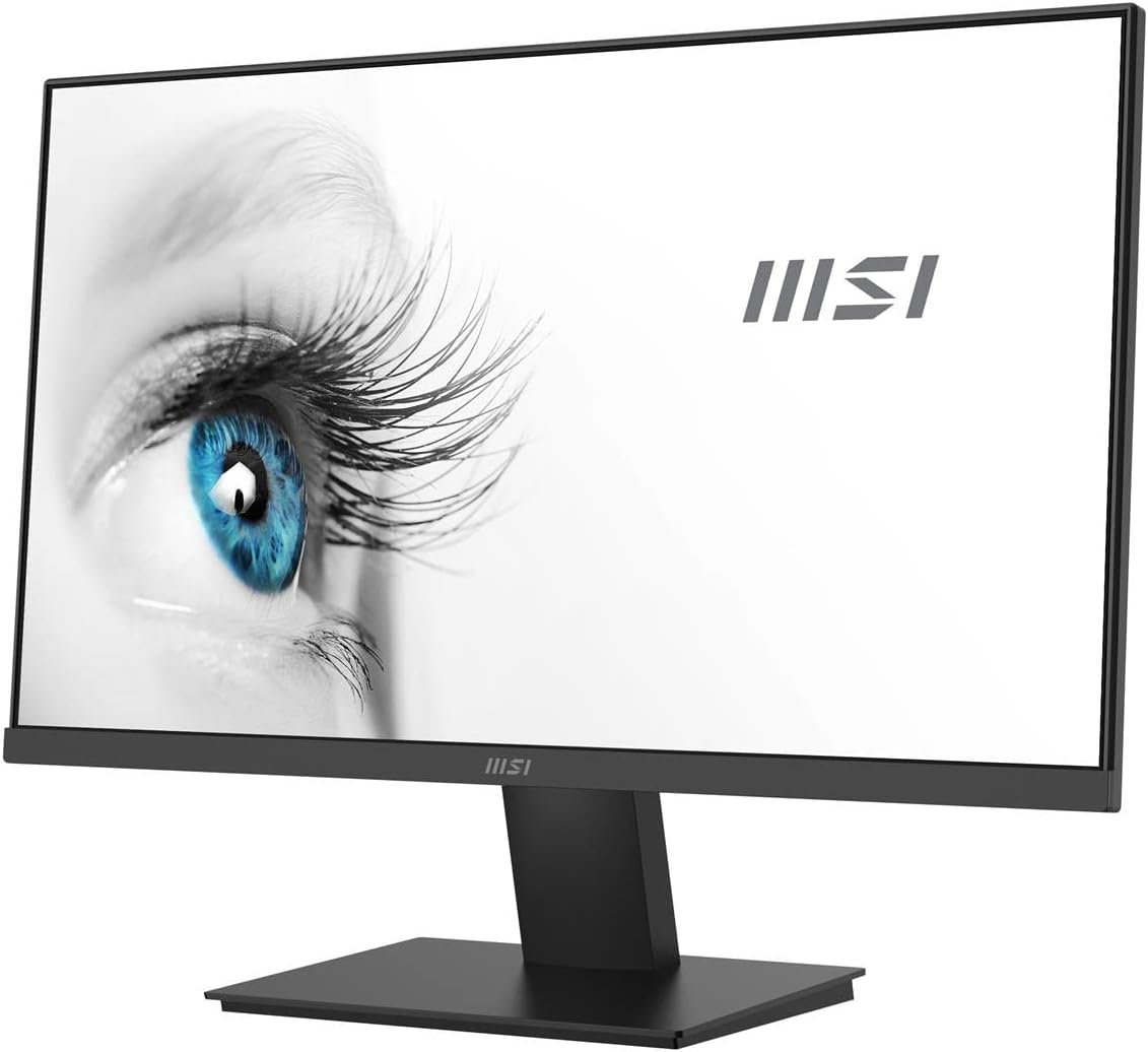 msi PRO MP241X 24" Monitor Bundle with ErgoFlexy Dual Monitor Mount - FHD VA (1920x1080) 75 Hz Display, 1 HDMI, 1 VGA, VESA Mount (75x75 mm), for Business & Productivity, Black (2026 Model) (2 Pack)