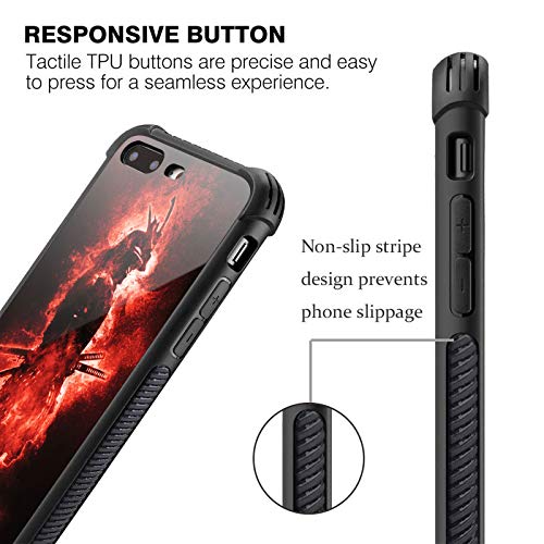 Carloca Iphone 8 Case,Iphone Se 2020 Case,Japanese Red Samurai Iphone 7 Cases For Teenager Men Boy,Graphic Design Shockproof Anti-Scratch Drop Protection Case For Apple Iphone 7/8/Se2 #TOP5