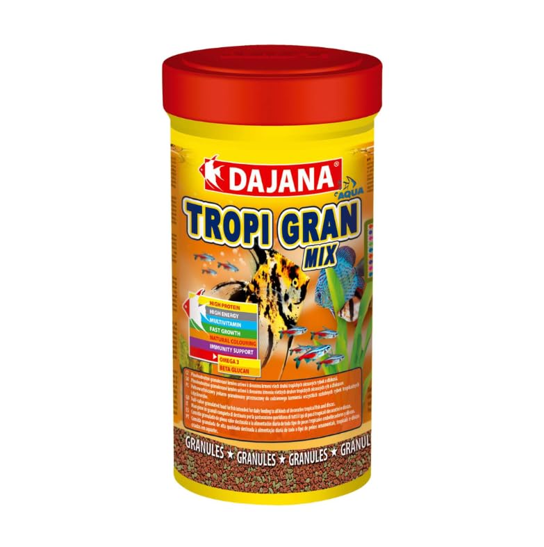 Alimento Tropi Gran Mix Dajana 250 ml: Nutrición Especializada para Peces Tropicales