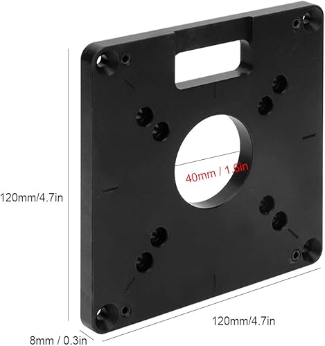 Miniatura 6 de Oumefar 6 unids/set aleación de aluminio fresado Flip Board recortadora Flip Board Router mesa Insertar placa para máquinas de recorte