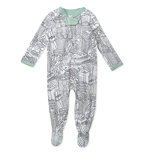 Image of HonestBaby Classics Sleep & Play Footed One-piece Pajama Sleeper 100% Organic Cotton