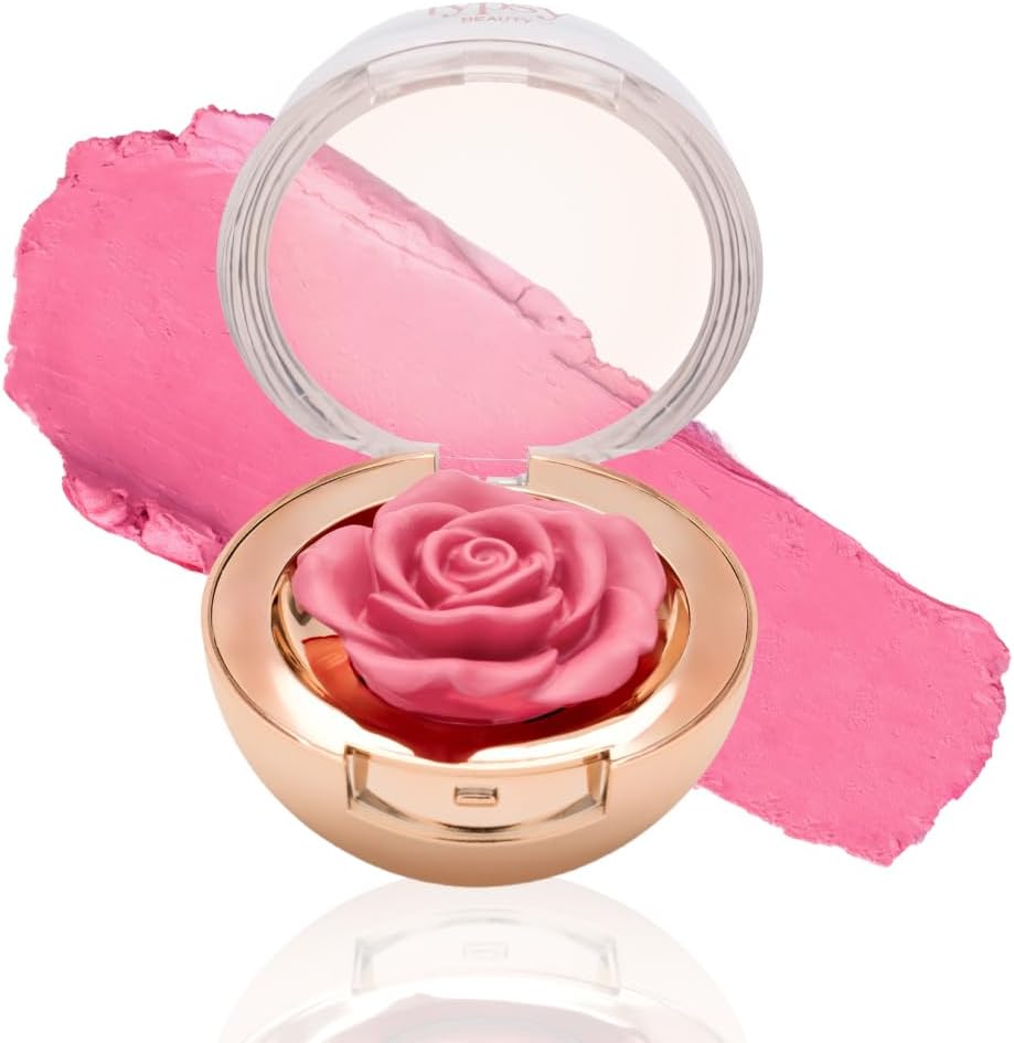 Enchanted Garden Rose Blush I 3D Cream Blush I Princess Charming 05 I Cream to matte finish on application I infused with Vitamin E & Carnauba wax I Dusty rose medium pink I 4.8g