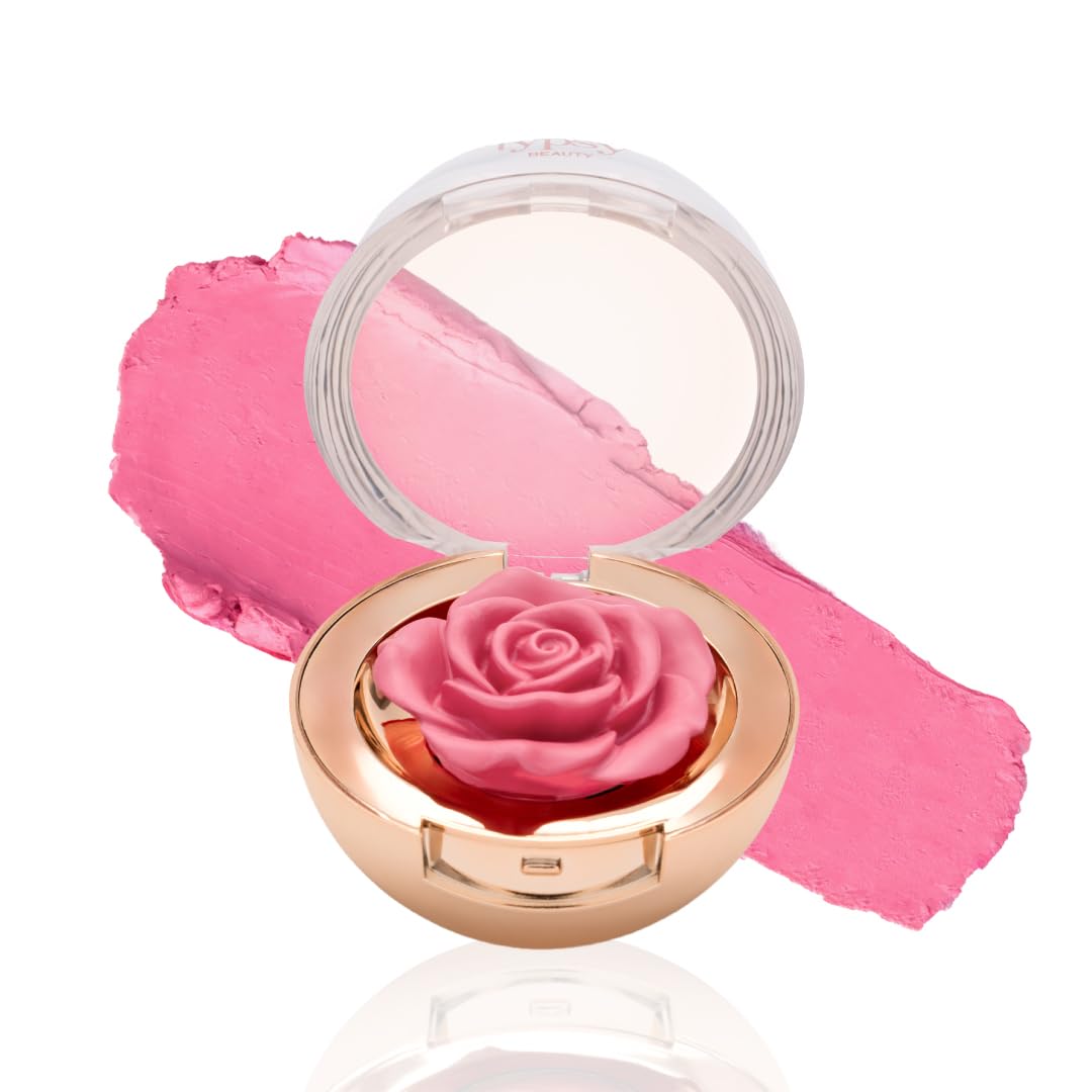 Typsy Beauty Enchanted Garden Rose Blush I 3D Cream Blush I Princess Charming 05 I Cream to matte finish on application I infused with Vitamin E & Carnauba wax I Dusty rose medium pink I 4.8g