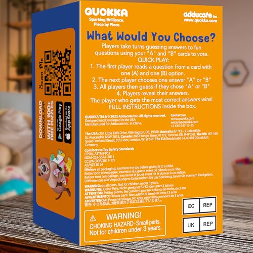 Quokka Board Games for Kids 8-12 - 4 Family Card Games for Kids and Adults by Quokka - Used condition - Image 7
