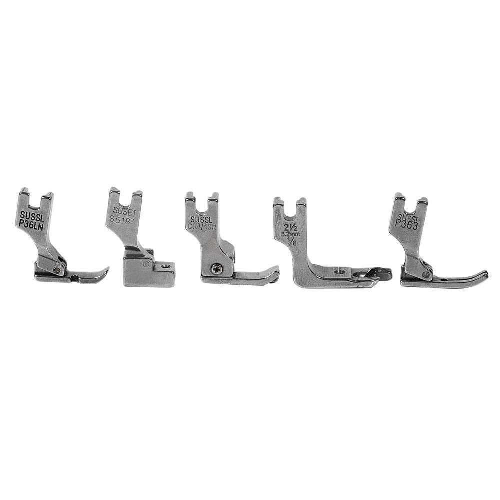 VOBOR Set di piedini da cucire per macchina da cucire: 17 set di accessori universali per macchina da cucire piatti con custodia per uso industriale