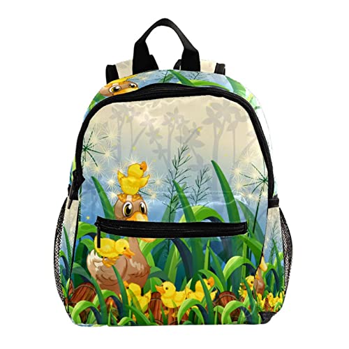 Sac à dos pour garçons et filles Caneton | Cartable enfant de 30,5 cm multicolore