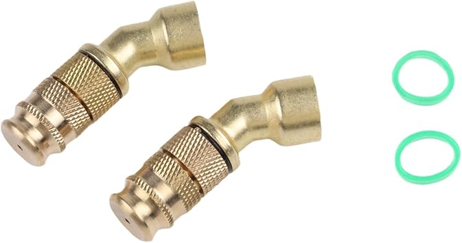 2pcs Adjustable Distance Brass Atomizer Nozzle For Garden Electric Sprayer With Long Lasting Construction And Erosion Resistance In Yellow Color