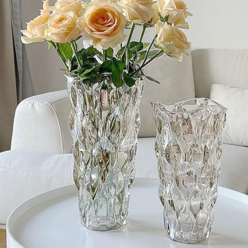 Vase en verre transparent pour composition hydroponique et fleur séchée - 4