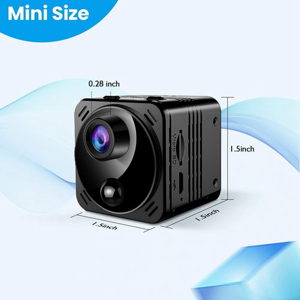 Carriere 4K Mini WiFi niania kamera długi czas czuwania wbudowana bateria alarm wykrywania ruchu kamera monitorująca (B)
